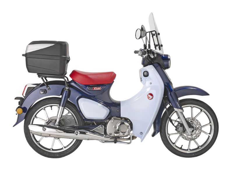 รถมอเตอร์ไซค์ Honda Super Cub C125 ติดตั้งอุปกรณ์แต่งรถมอเตอร์ไซค์ GIVI