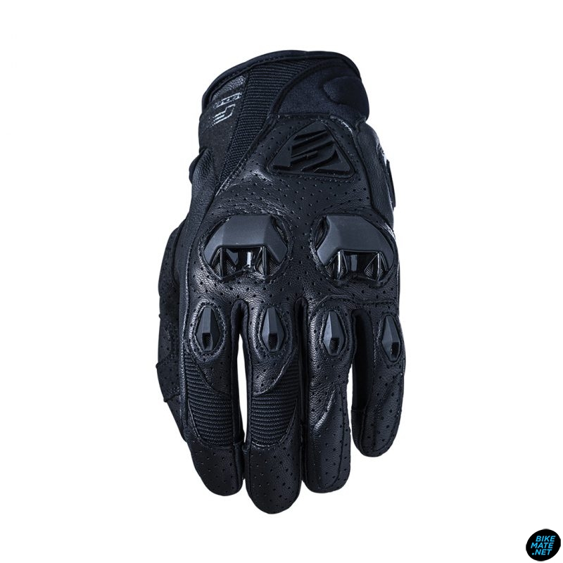 FIVE Advanced Gloves – STUNT EVO Leather Vented – Black – ถุงมือขี่รถมอเตอร์ไซค์