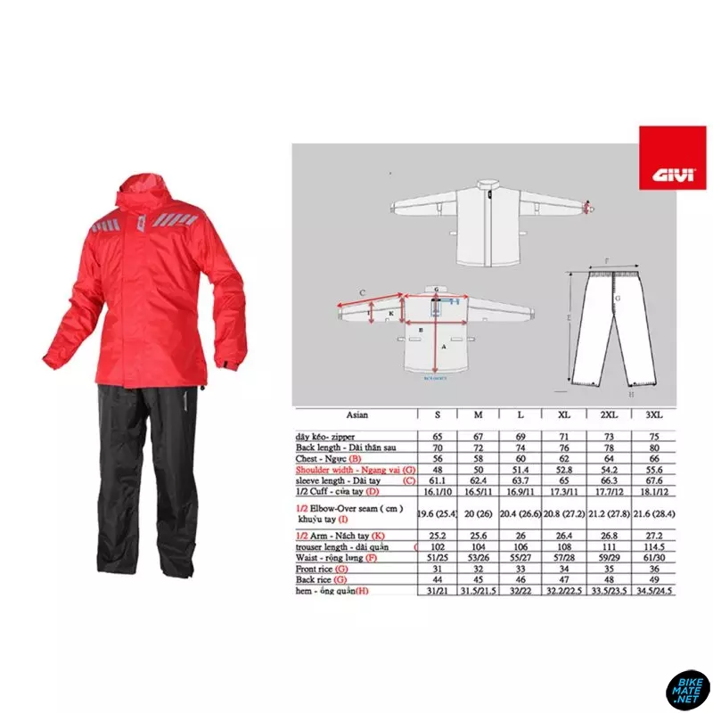 Cheap givi raincoat size Discount Black Friday