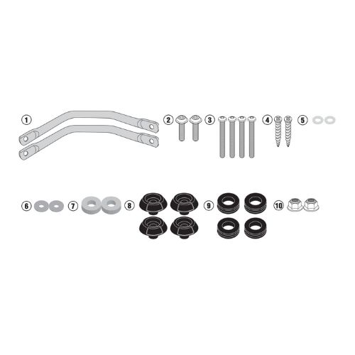 GIVI D2123KIT Specific Screen Fitting Kit for 2123DT