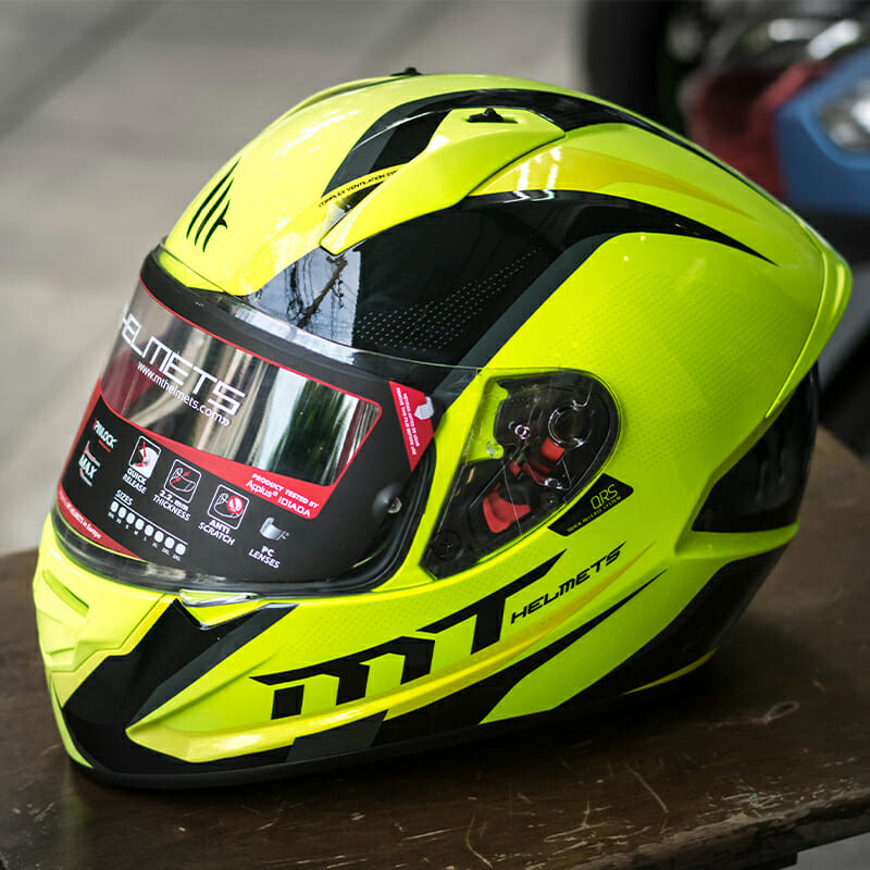 MT Helmets - Stringer-Fluor Yellow/Black