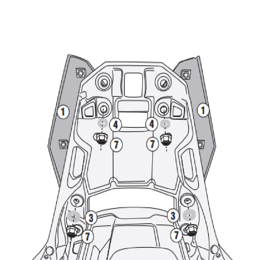 GIVI SR1186 Specific Rear Rack for Honda X-ADV 750