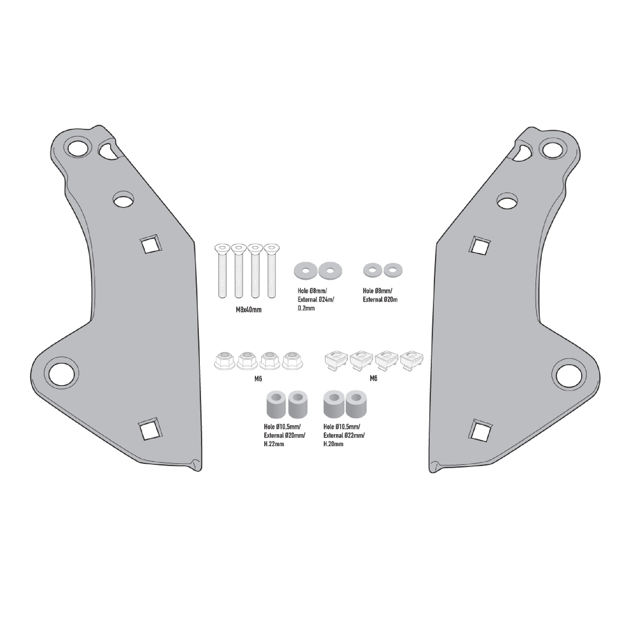 GIVI SR1186 Specific Rear Rack for Honda XADV 750 (2021) – อุปกรณ์ติดตั้งกล่องท้าย