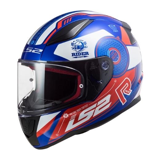 LS2 Helmets – Rapid FF353 – Stratus Gloss Blue/Red/White – หมวกกันน็อคเต็มใบ