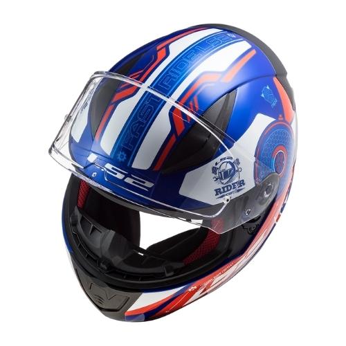 LS2 Helmets - Rapid FF353 - Stratus Gloss Blue/Red - หมวกกันน็อคเต็มใบ
