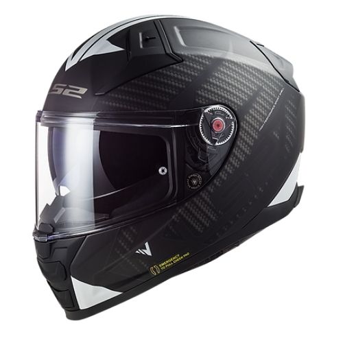 LS2 Helmets – Vector II FF811 Splitter Black White – หมวกกันน็อคเต็มใบ
