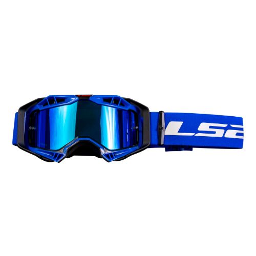 LS2 Aura Goggle Black Blue with Blue Iridium Visor – แว่นวิบาก