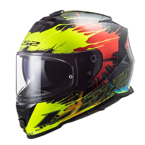 Storm FF800 - Drop Black Yellow Red - หมวกกันน็อคเต็มใบ