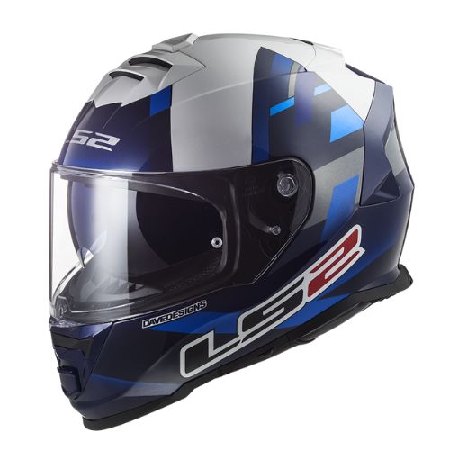 Storm FF800 - McPhee Replica Blue White หมวกกันน็อคเต็มใบ