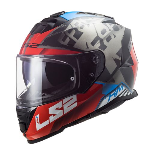 LS2 Helmets – Storm FF800 Sprinter Black Red Titanium – หมวกกันน็อคเต็มใบ