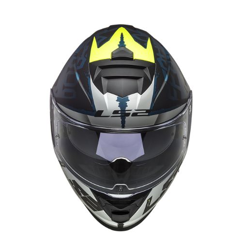 LS2 Helmets FF800 Storm - Sprinter Matt Black Silver Cobalt หมวกกันน็อคเต็มใบ