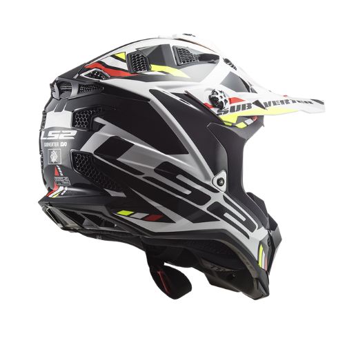LS2 Helmets MX700 Stomp White Black หมวกกันน็อควิบาก