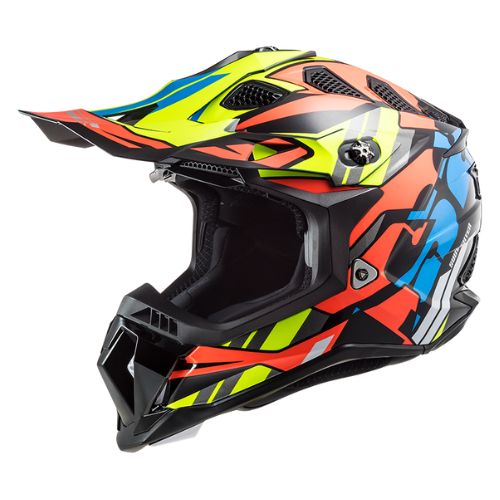 LS2 MX700 Rascal Black Fluo Orange - หมวกกันน็อคทรงวิบาก