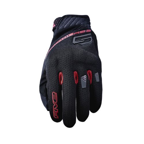 FIVE Advanced Gloves - RS3 EVO Airflow Black Red - ถุงมือขี่มอเตอร์ไซค์