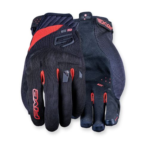 FIVE Advanced Gloves RS3 EVO Black Red ถุงมือขี่รถมอเตอร์ไซค์