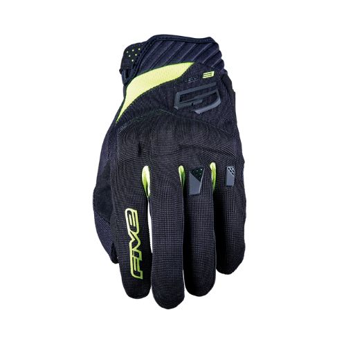 FIVE Advanced Gloves RS3 EVO Black Fluo Yellow- ถุงมือขี่รถมอเตอร์ไซค์