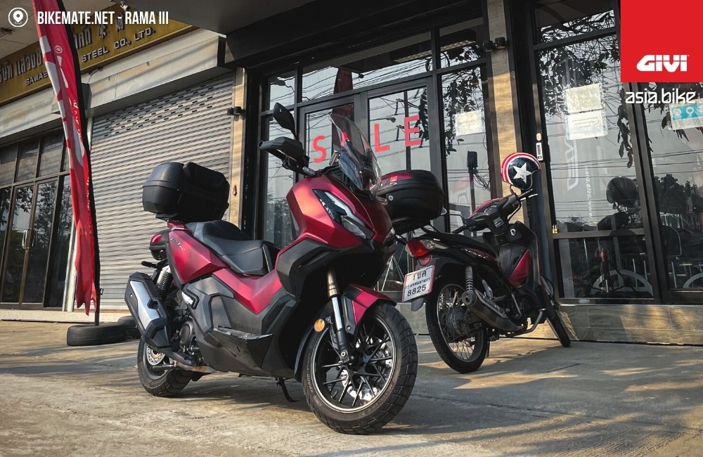 Honda ADV350 ติดตั้ง GIVI SR1166 และกล่องท้าย E43NML