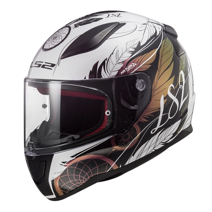 LS2 Helmets FF353 Rapid Boho Black Pink - Full Face Helmet
