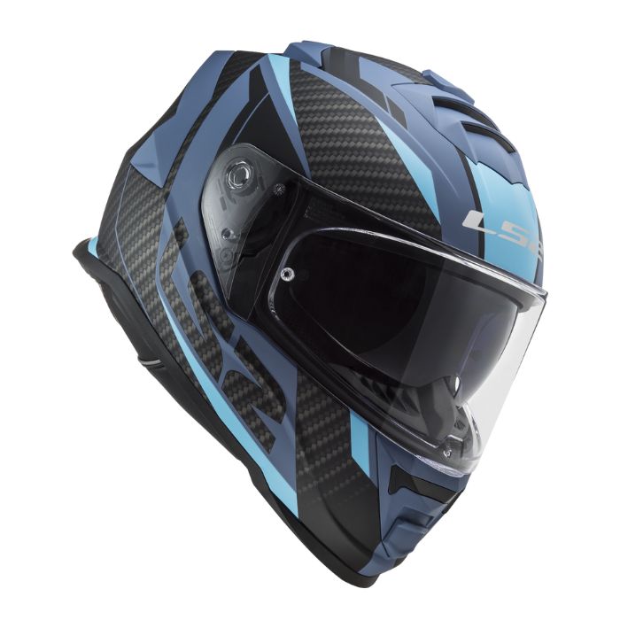 LS2 Helmets FF800 Storm II Racer Matt Blue หมวกกันน็อคเต็มใบ
