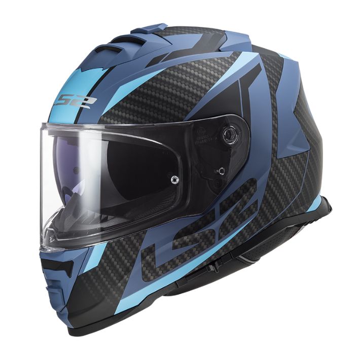 LS2 Helmets FF800 Storm II Racer Matt Blue หมวกกันน็อคเต็มใบ