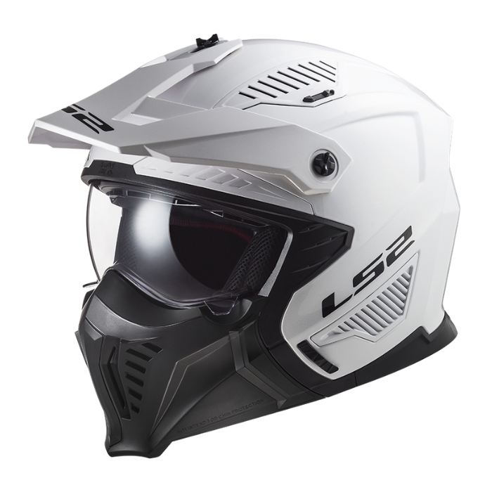 หมวกกันน็อคเปิดหน้า LS2 OF606 Drifter Solid White