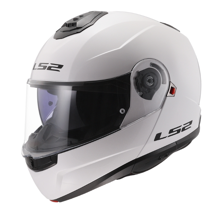 LS2 FF908 Gloss White หมวกกันน็อคยกคาง