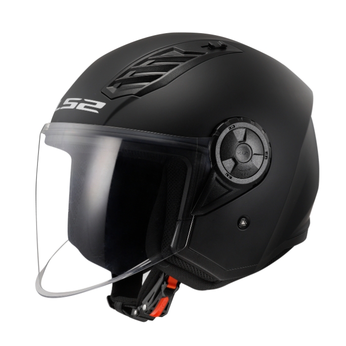 LS2 Helmets OF616 Solid Matt Black หมวกกันน็อคเปิดหน้า