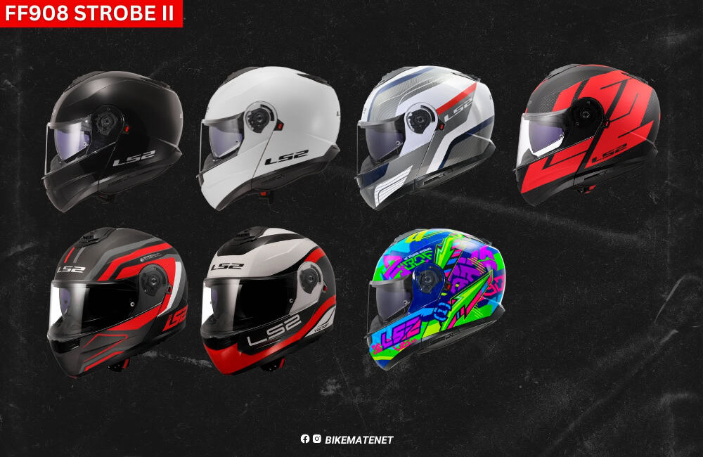 LS2 FF908 Strobe II Modular Helmet หมวกกันน็อคยกคาง