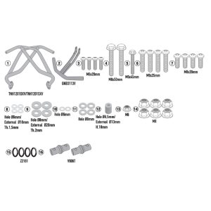 GIVI TNH1201 Enginge Guard แคช์บาร์ Honda XL750 Transalp