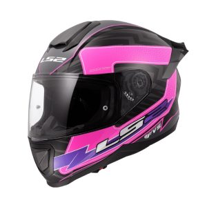 FF802 Flash II Energy Black Pink Full Face Helmets หมวกกันน็อคเต็มใบ