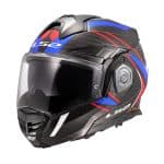 LS2 FF901 Carbon Future II Blue Red Modular Helmet หมวกกันน็อคยกคาง