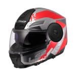 LS2 FF902 Scope II Oxyd Grey Red หมวกกันน็อคยกคาง