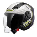 OF616 Airflow II Course Blue White Open Face Helmet - หมวกกันน็อคครึ่งใบ