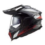 LS2 Helmets MX701 Carbon - Frontier Gloss Titanium Red หมวกกันน็อคแอดเวนเจอร์