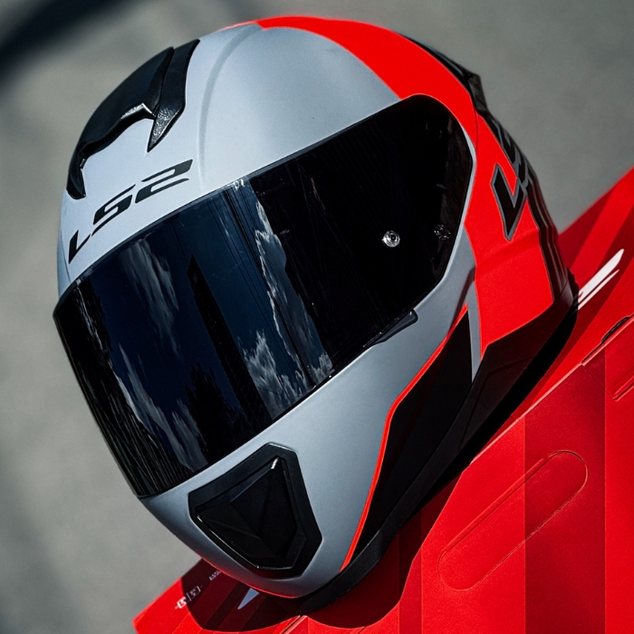 LS2 FF802 Flash II Multiply Matt Grey Black Red Full Face Helmet