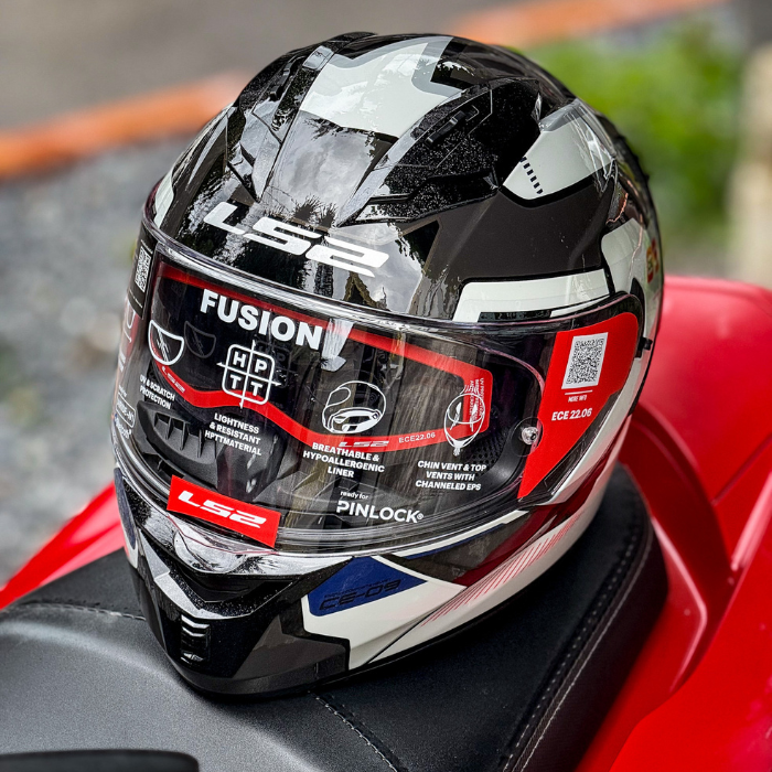 LS2 Helmets FF806 Fusion CE-09 Black Grey