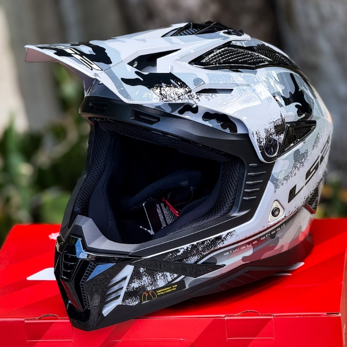 LS2 MX708 Carbine Tonal Grey Off-Road Helmet