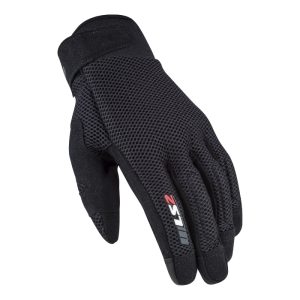 LS2 Cool Man Gloves Black Motorcycle Gloves