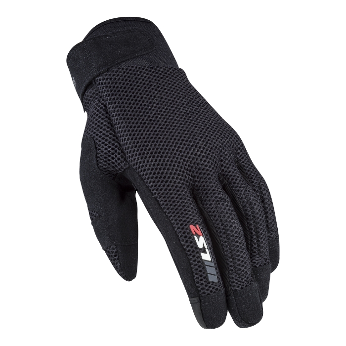 LS2 Cool Man Gloves Black Motorcycle Gloves