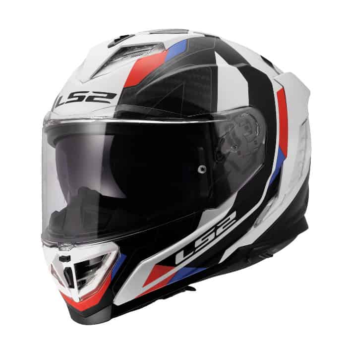 LS2 FF818 Storm III Sporty White Blue Red Full Face Helmet