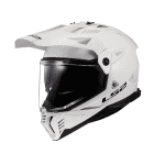 LS2 MX702 Solid Gloss White - Adventure Helmet