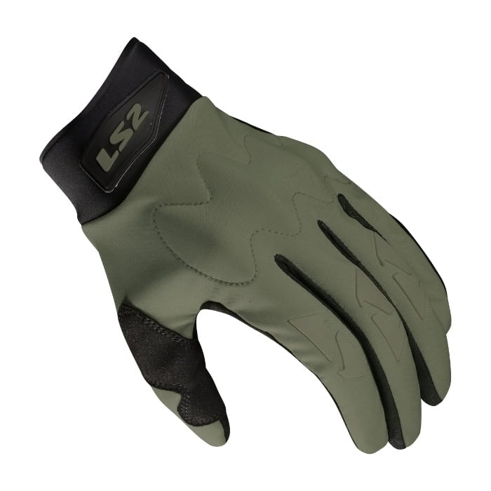 ls2-hiker-man-gloves-green LS2 Hiker Man Gloves Green ถุงมือขี่มอเตอร์ไซค์
