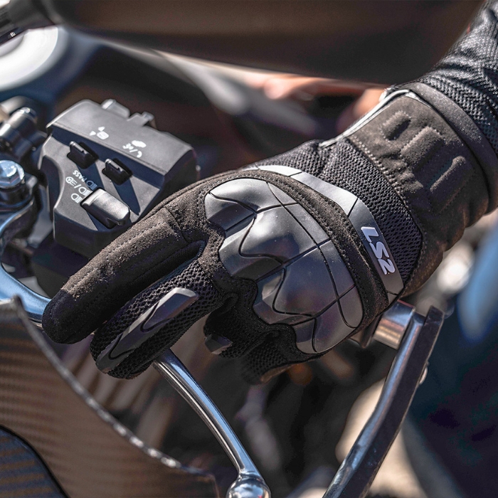 ls2-kubra-man-gloves-black LS2 Kubra Man Gloves Black - Motorcycle Gloves