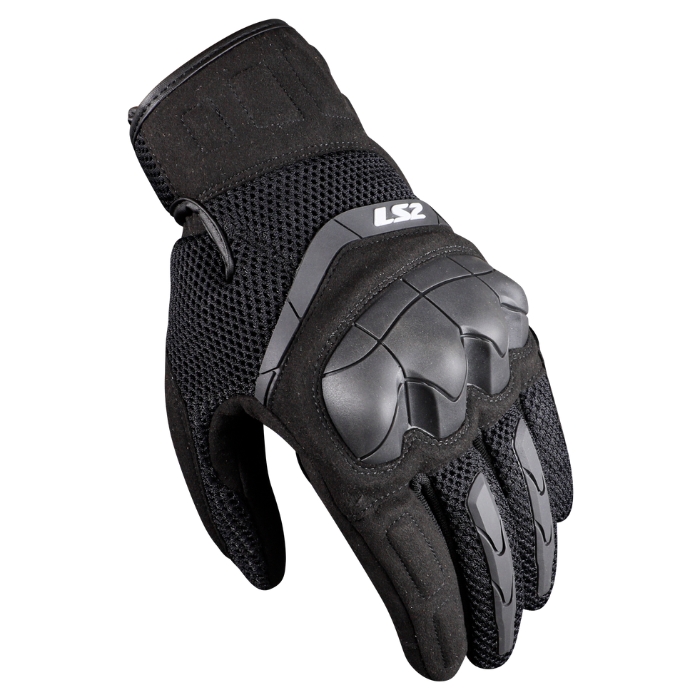 LS2 Kubra Man Gloves Black - Motorcycle Gloves