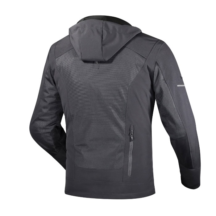 ls2-bolton-air-motorcycle-jacket-back LS2 Bolton Air Black Motorcycle Jackets