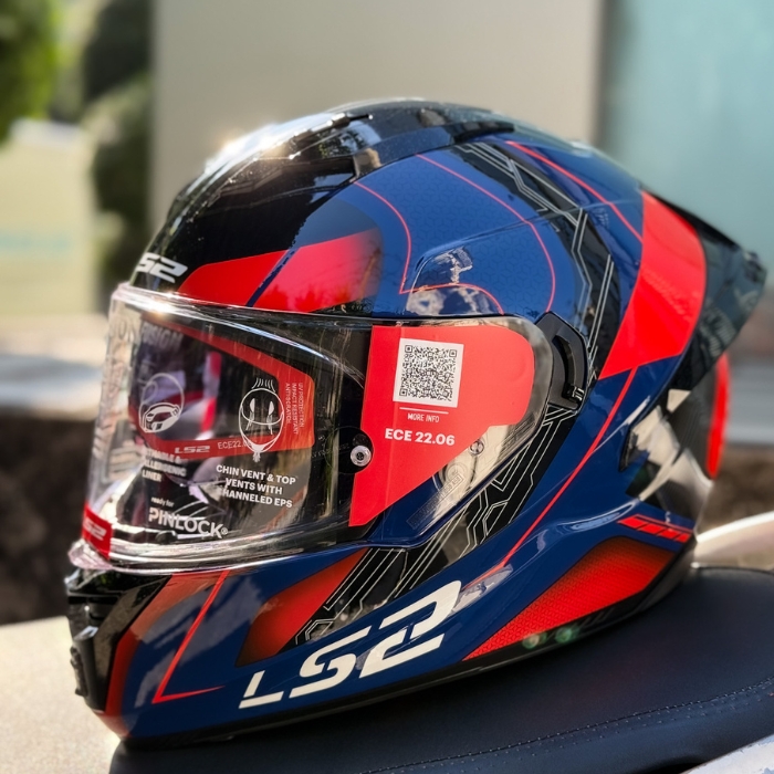 LS2 FF806 Fusion II Nexus Dark Blue Red Full Face Helmet