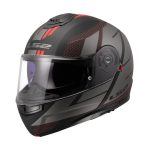 LS2 FF908 Strobe II Code Matt Black Grey Modular Helmet