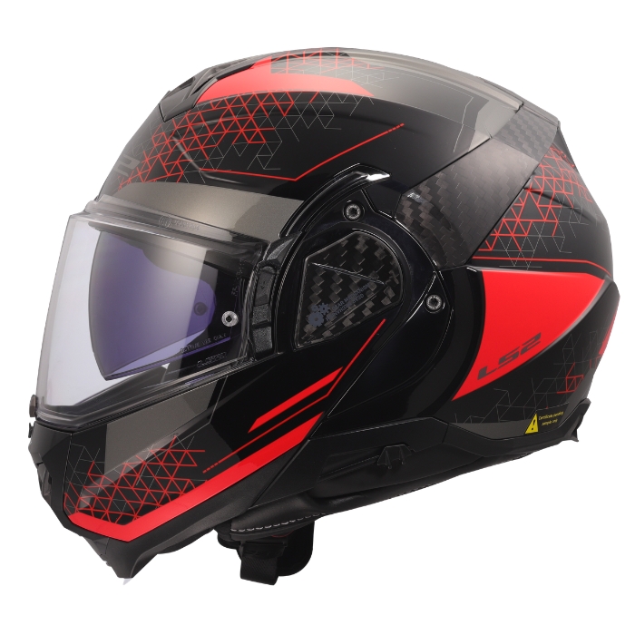 ff910-astral-red (2) LS2 FF910 Astral Red Modular Helmet