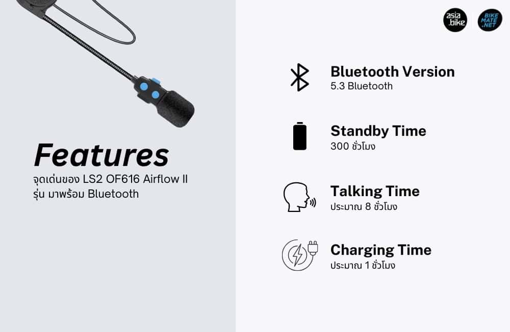 LS2 OF616 Airflow II with Airide Bluetooth