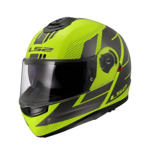 FF908 Code Hi-Vis Yellow Grey Modular Helmet